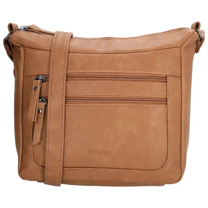 Světle hnědá elegantní crossbody kabelka „Emerylis”