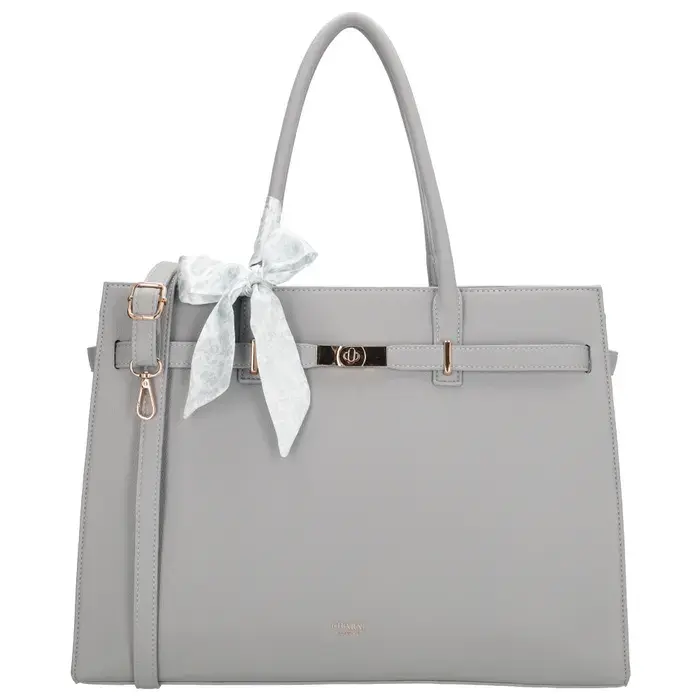 Světle modrá velká shopper kabelka na notebook „Crystal”