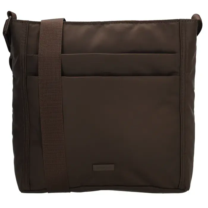Tmavě hnědá nepromokavá crossbody kabelka „Amelie”