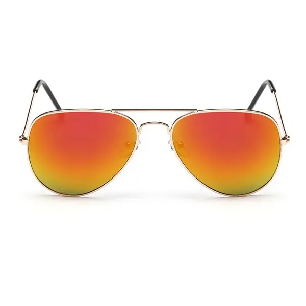 Oranžové zrcadlové brýle pilotky “Aviator“
