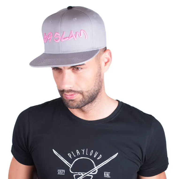 Kšiltovka 69SLAM logo - JP šedá uni