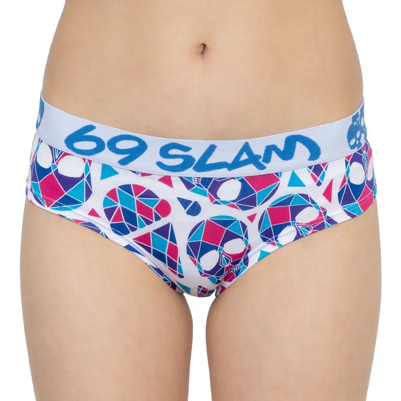 Dámské kalhotky 69SLAM boxer skullmond white L