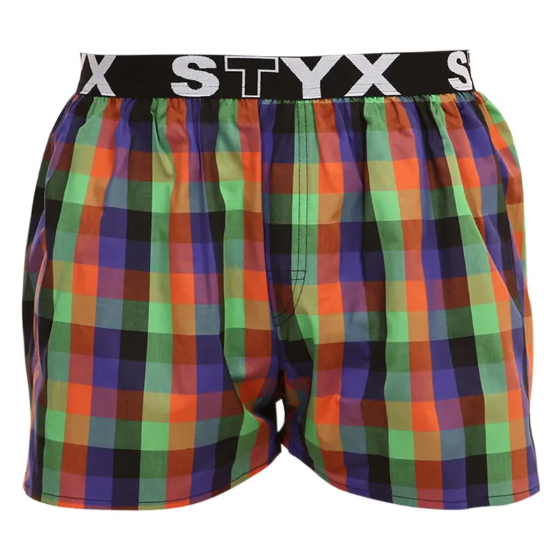 Pánské trenky Styx sportovní guma vícebarevné (B912) XXL, trenýrky