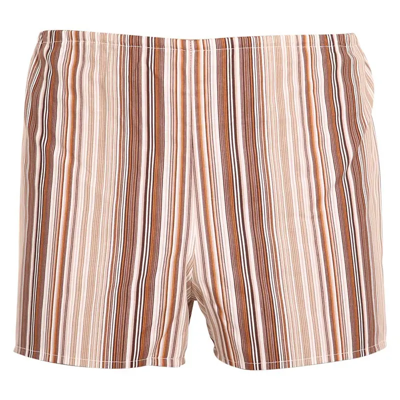 Klasické pánské trenky Foltýn hnědé s proužky (K53)