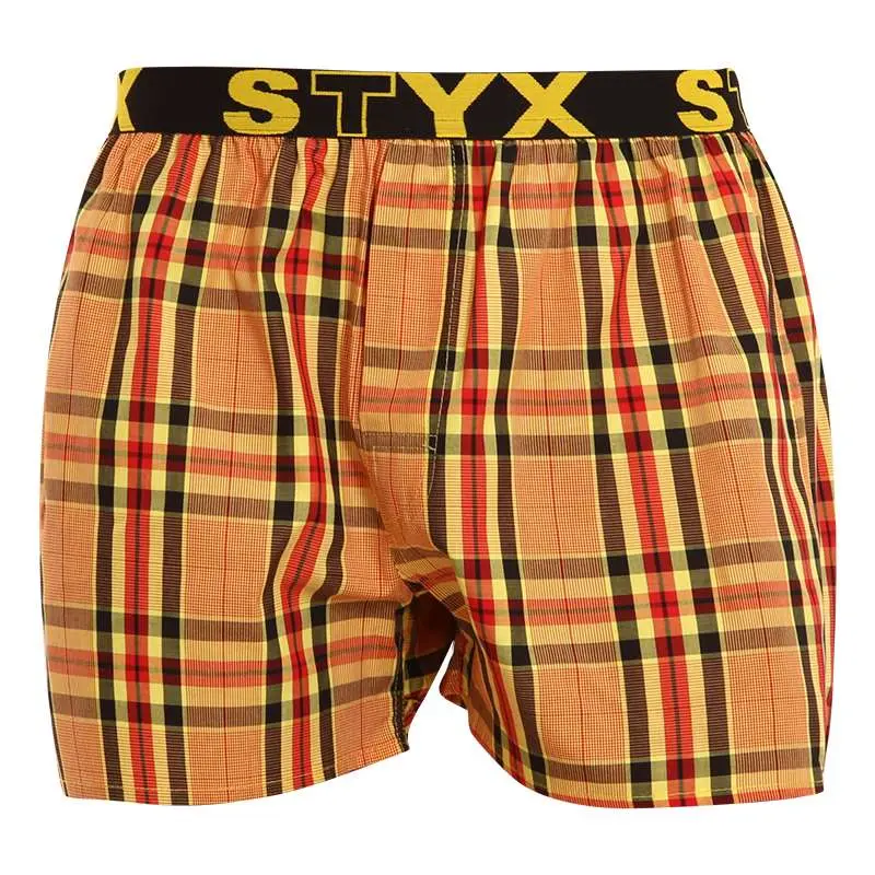 Pánské trenky Styx sportovní guma vícebarevné (B921) XL, trenýrky