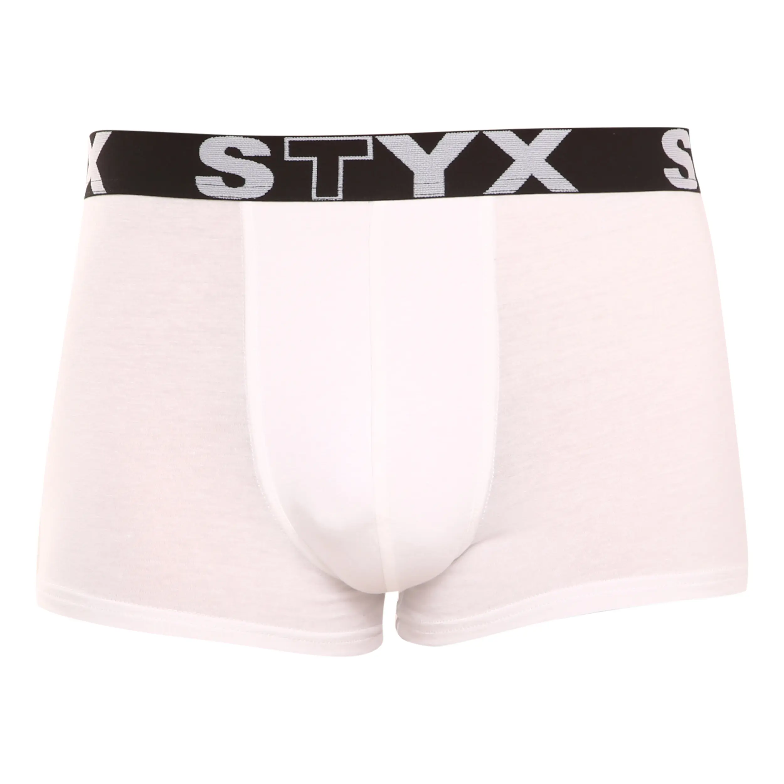Pánské boxerky Styx sportovní guma bílé (G1061)