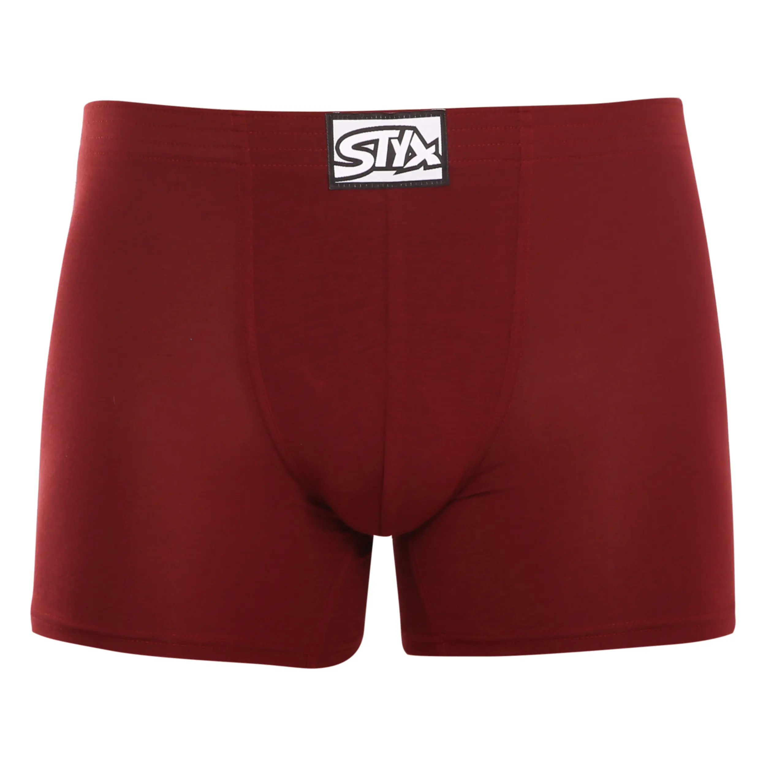 Pánské boxerky Styx long klasická guma vínové (F1060) M, trenky / trenýrky