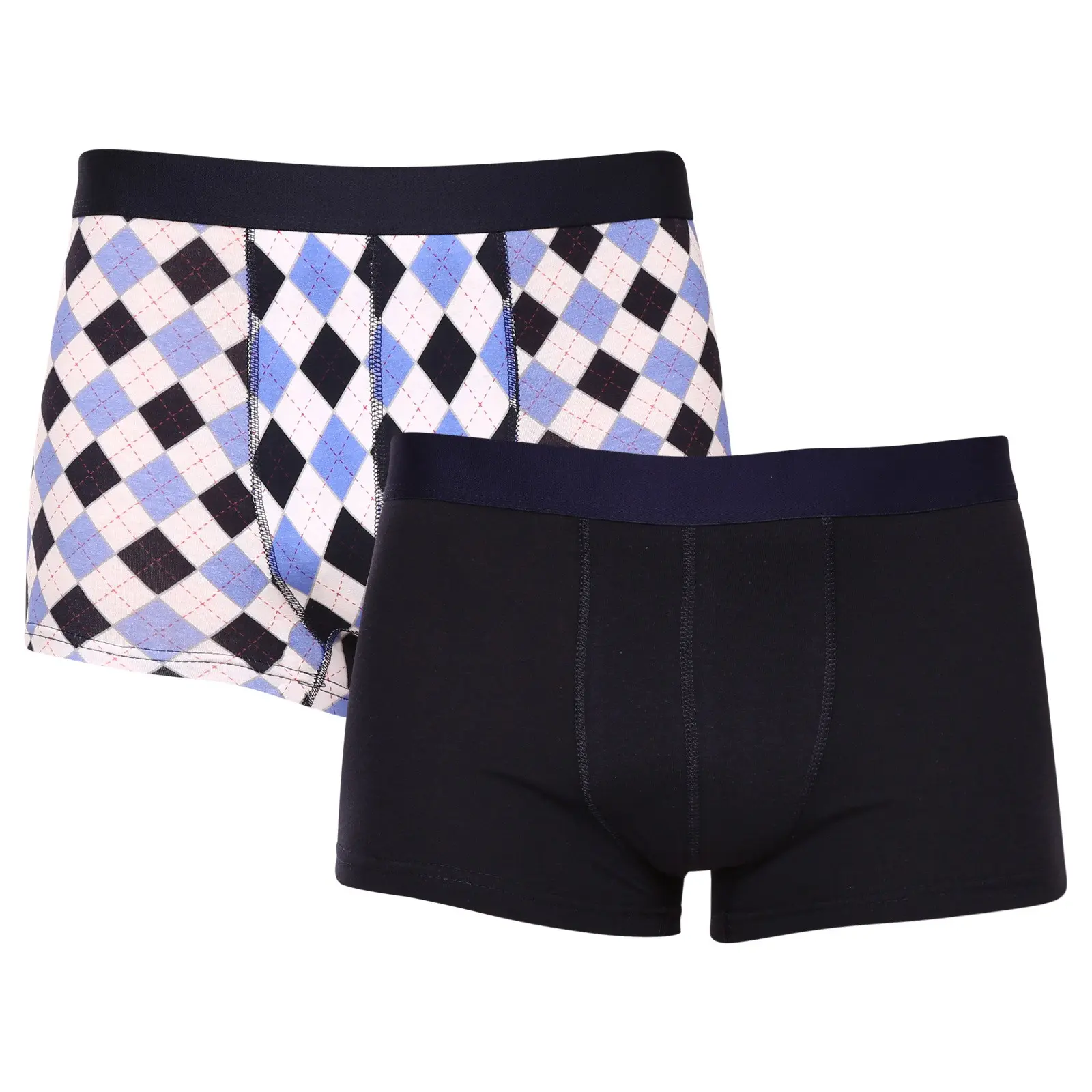2PACK pánské boxerky Molvy vícebarevné (MP-1069-BEU) M, trenky / trenýrky