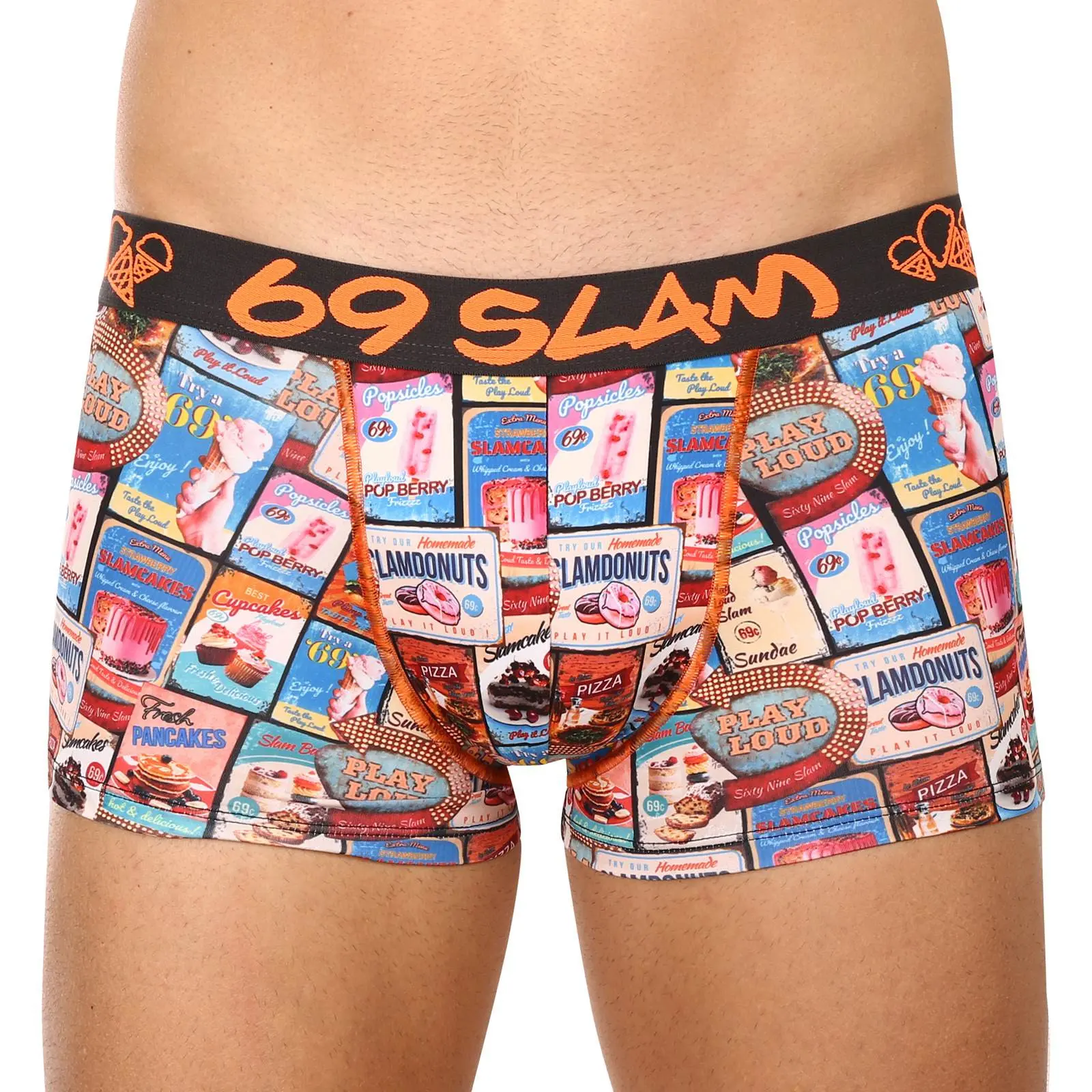 Pánské boxerky 69SLAM hip vintage food sign (MSYVFS-PO)