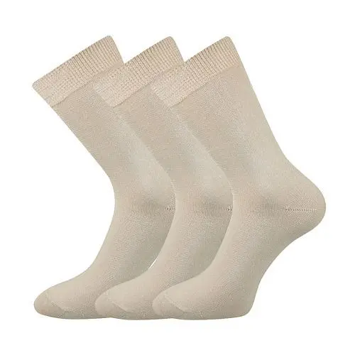 3PACK ponožky BOMA béžové (Blažej) XXL