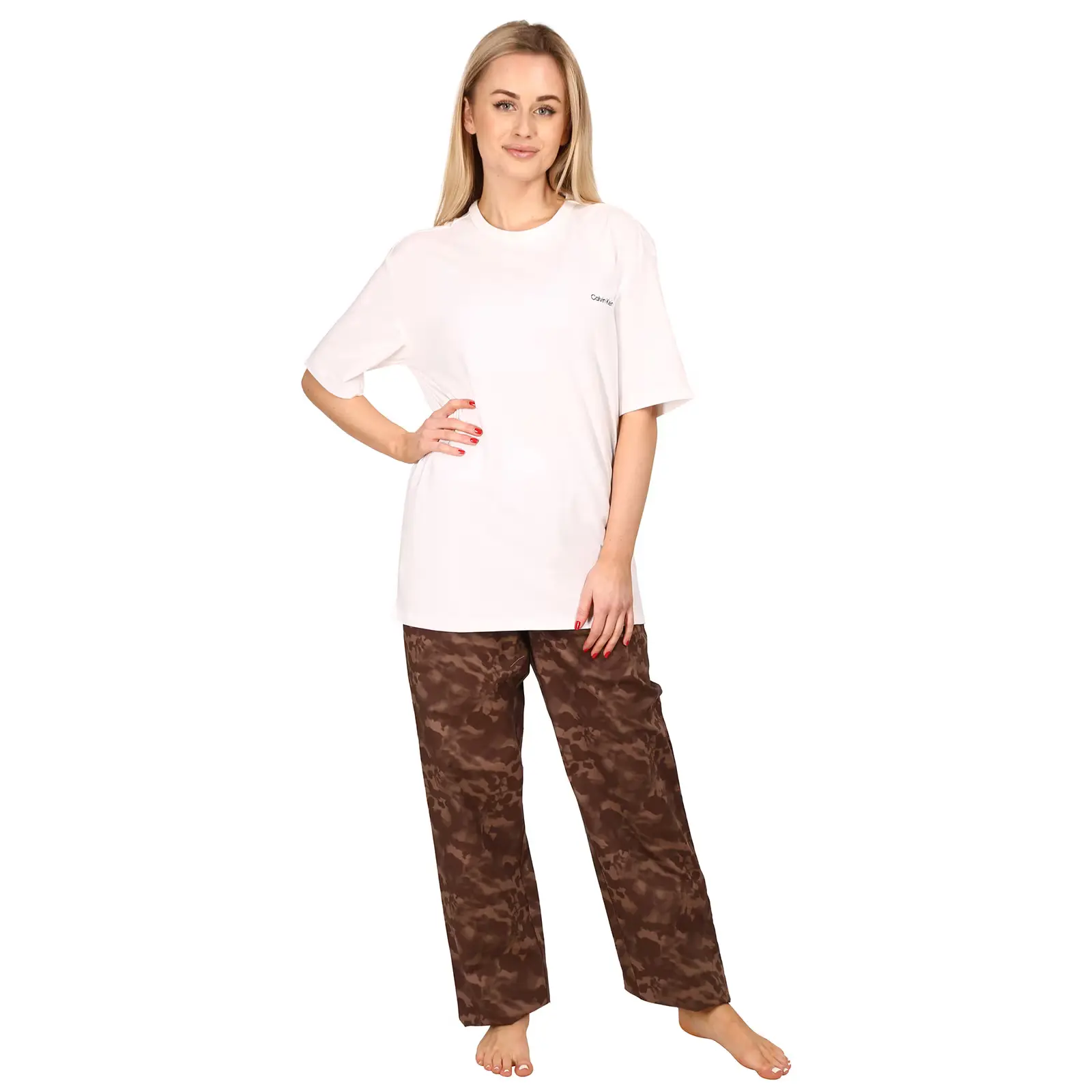 Dámské pyžamo Calvin Klein vícebarevné (QS6976E-C80)