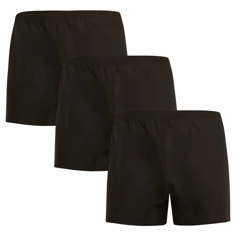3PACK pánské trenky Nedeto černé (3NDTT001) S, trenýrky