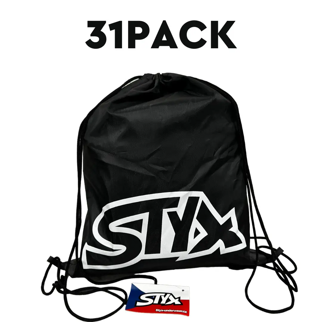 31PACK pánské trenky Styx klasická guma - trenky na měsíc