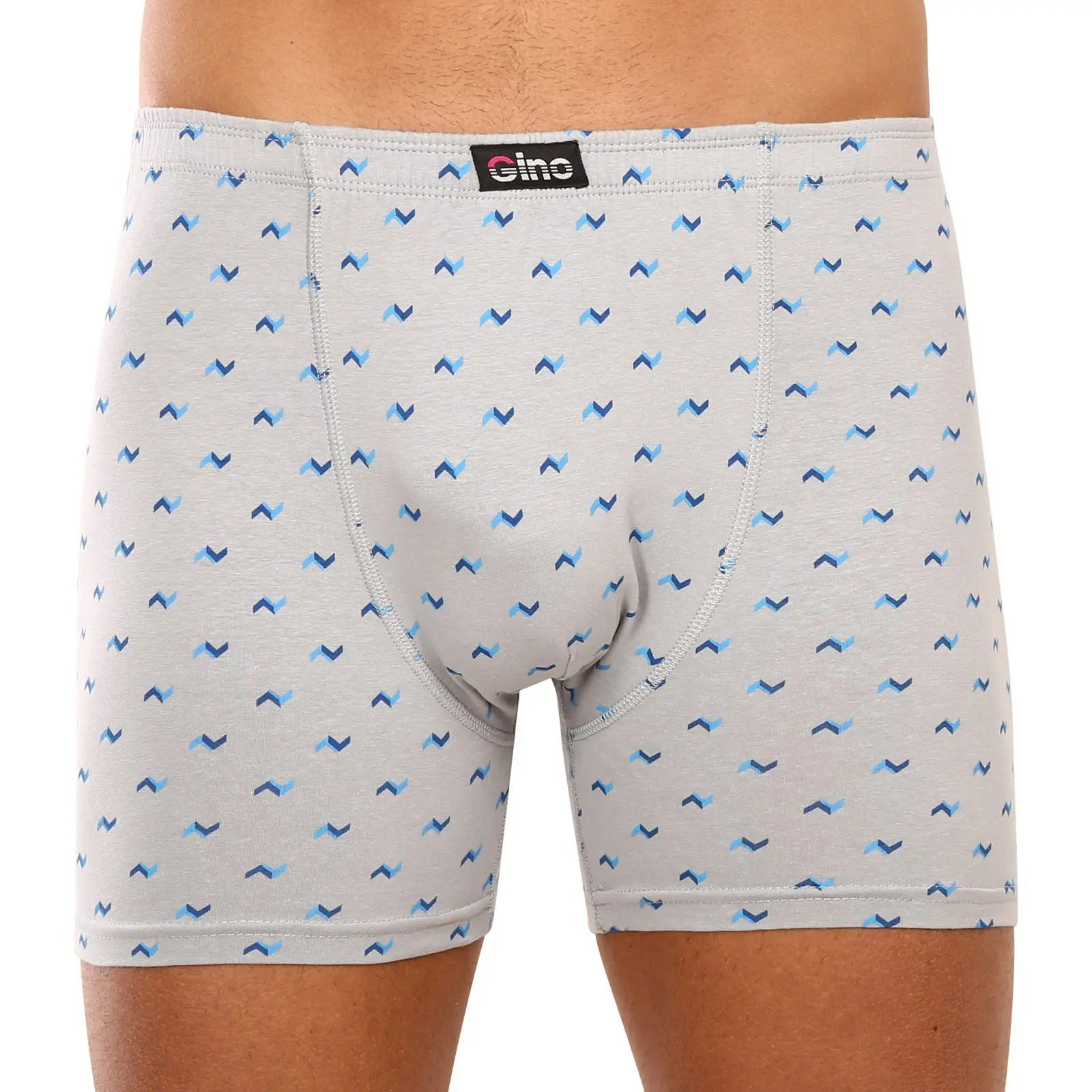 Gina Boxerky s delší nohavičkou 74146P Barva/Velikost: sv. šedá, šalvěj /