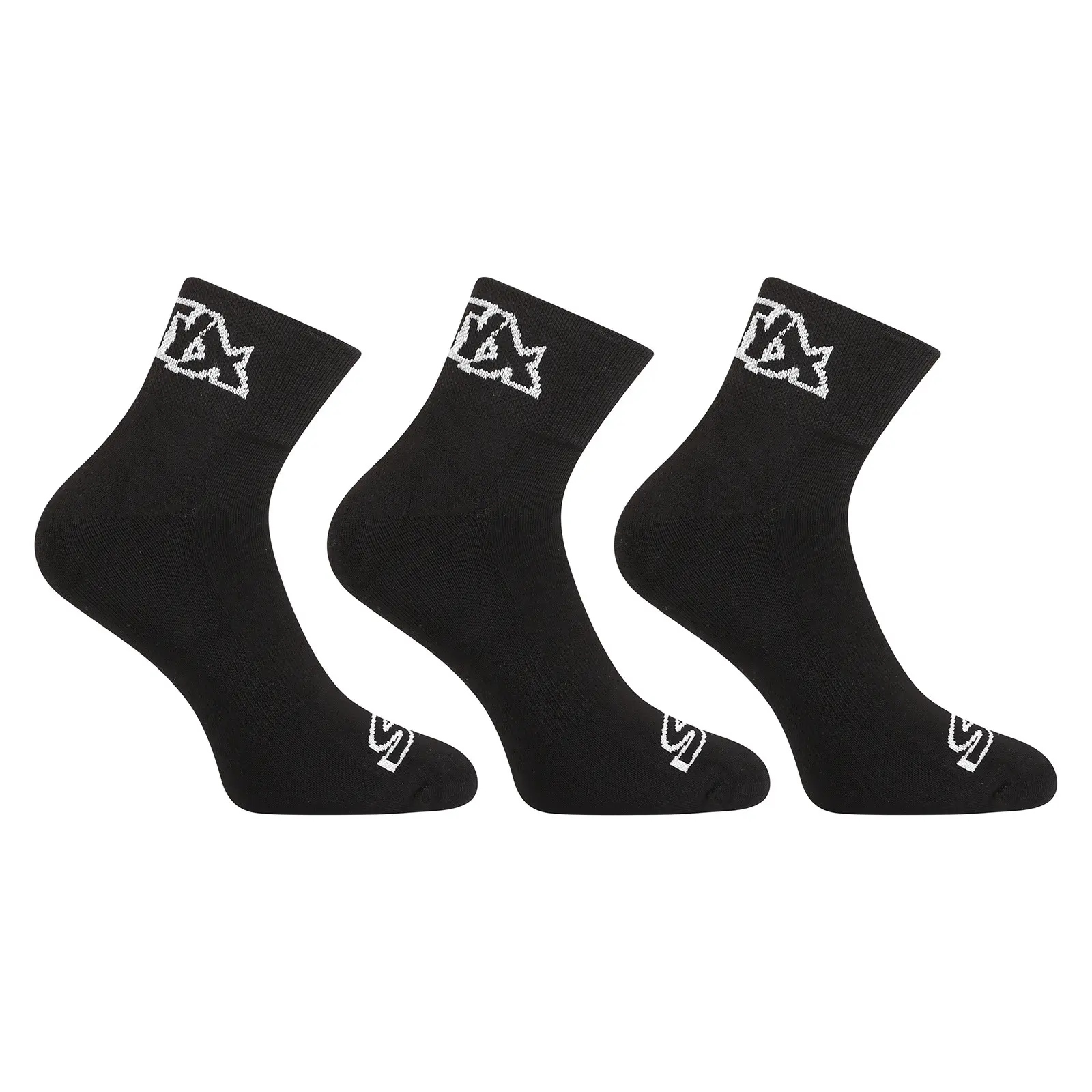 3PACK ponožky Styx kotníkové černé (3HK960)