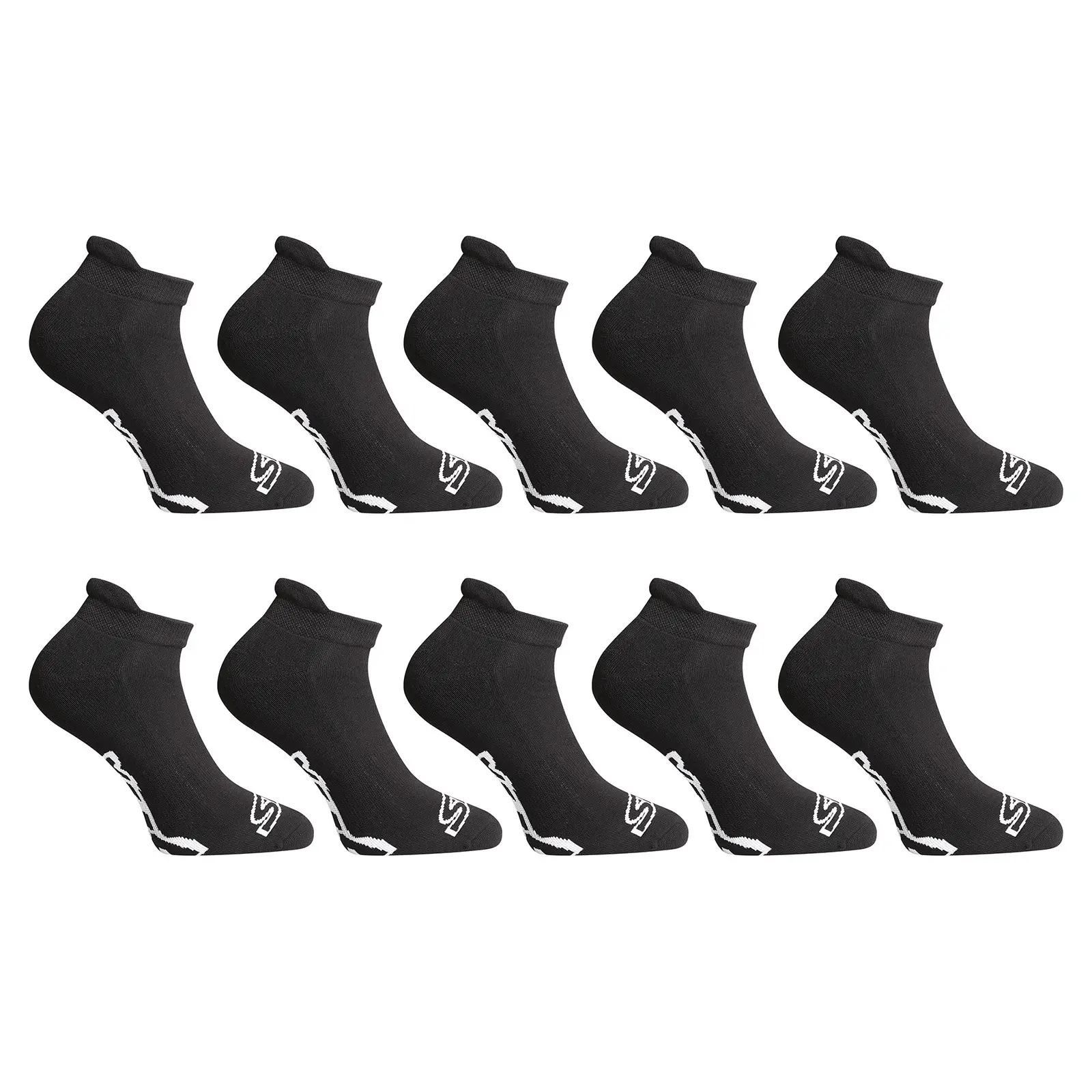 10PACK ponožky Styx nízké černé (10HN960)