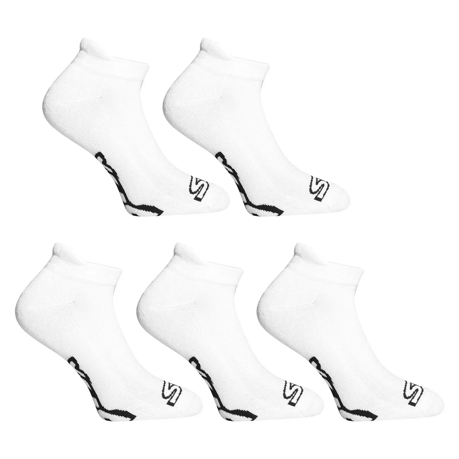 5PACK ponožky Styx nízké bílé (5HN1061)