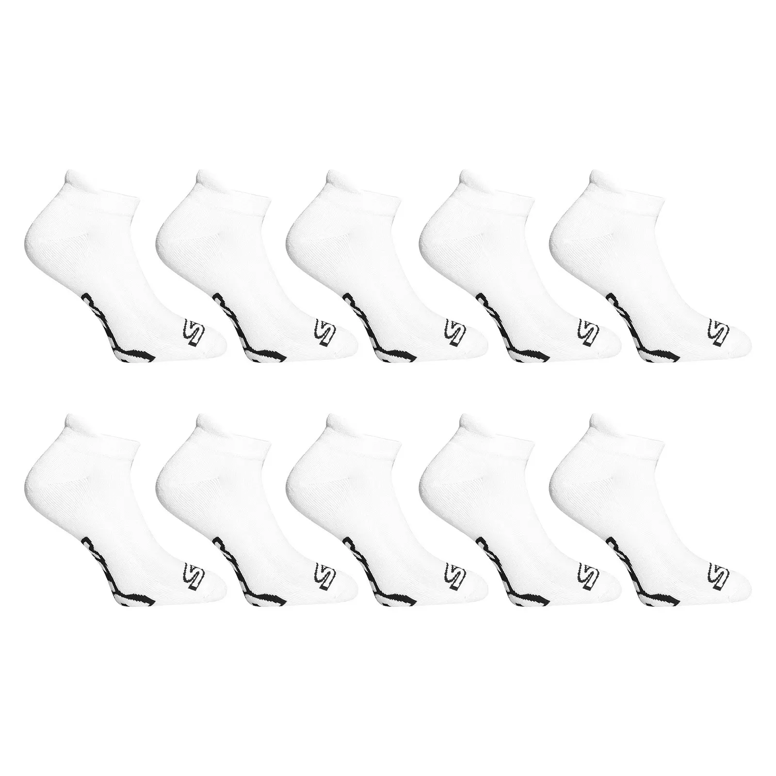 10PACK ponožky Styx nízké bílé (10HN1061)