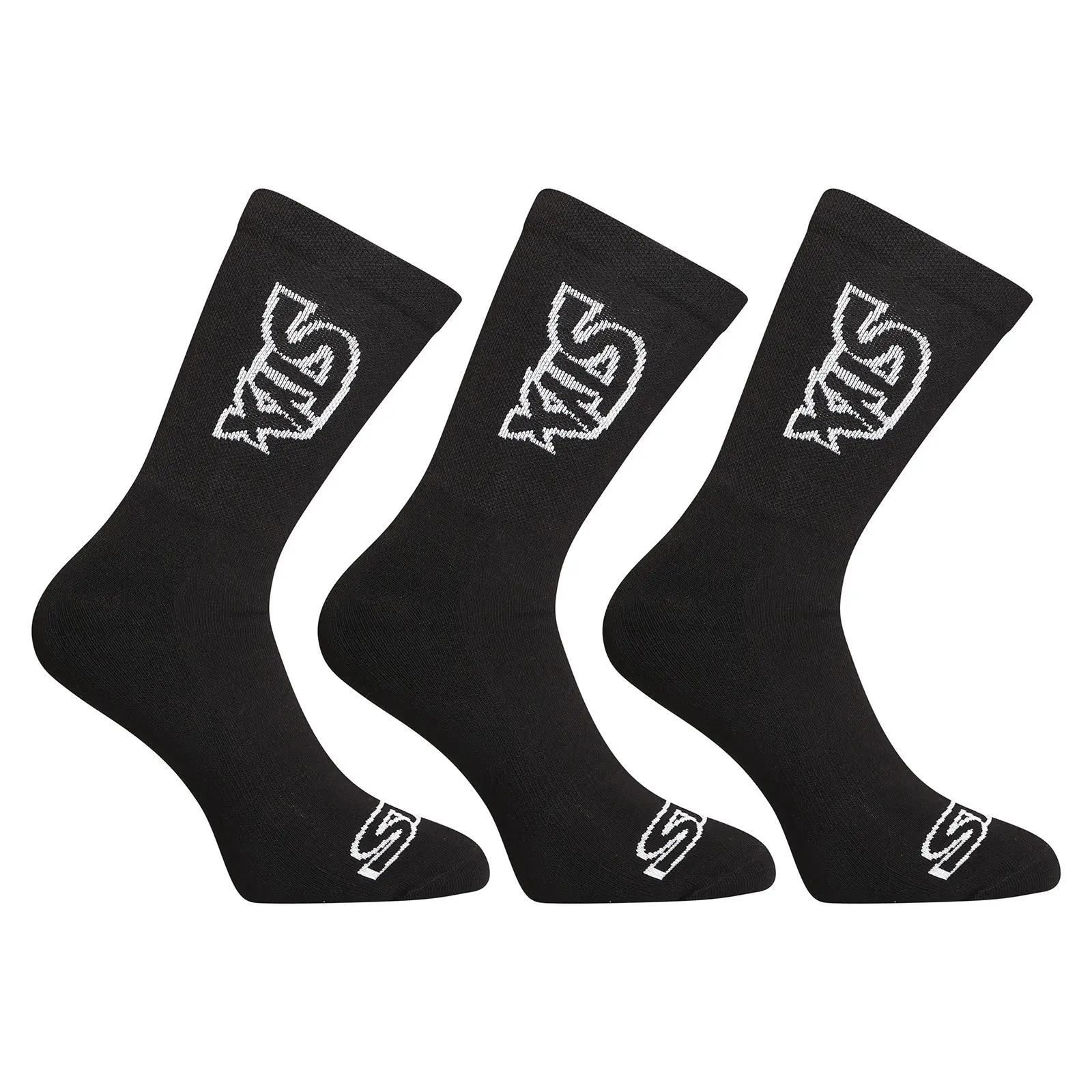 3PACK ponožky Styx vysoké černé (3HV960)