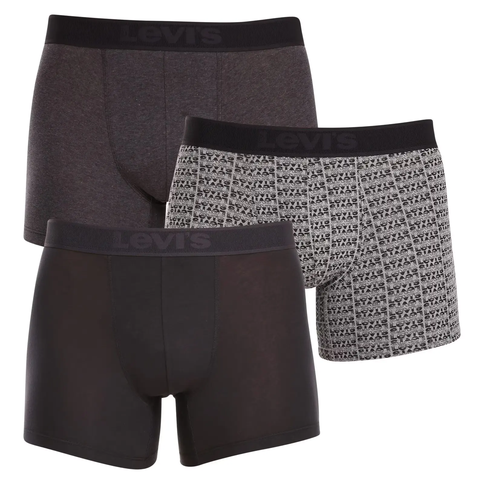 3PACK pánské boxerky Levis vícebarevné (701224660 001) M, trenky / trenýrky