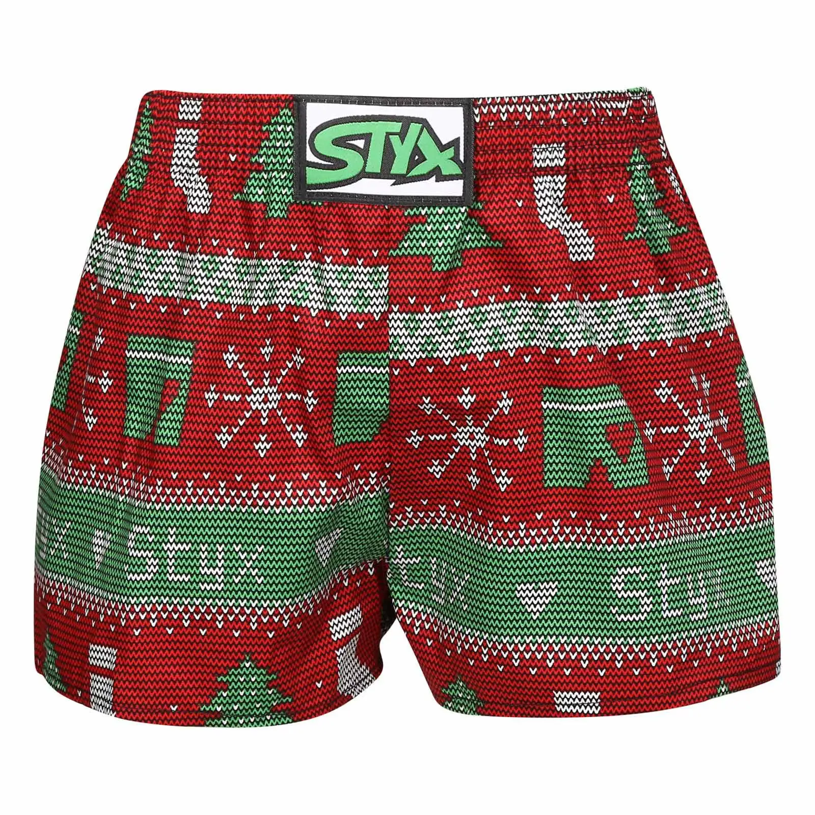 Dětské trenky Styx art klasická guma Vánoce pletené (J1658)