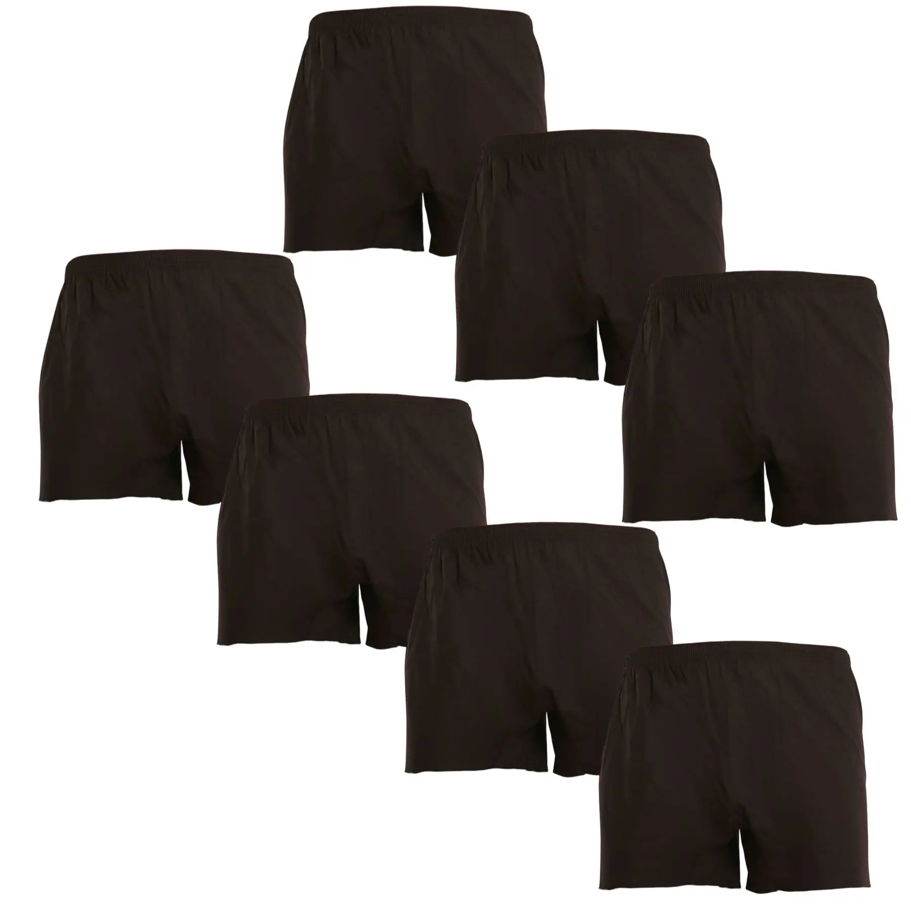 7PACK pánské trenky Nedeto černé (7NDTT001)