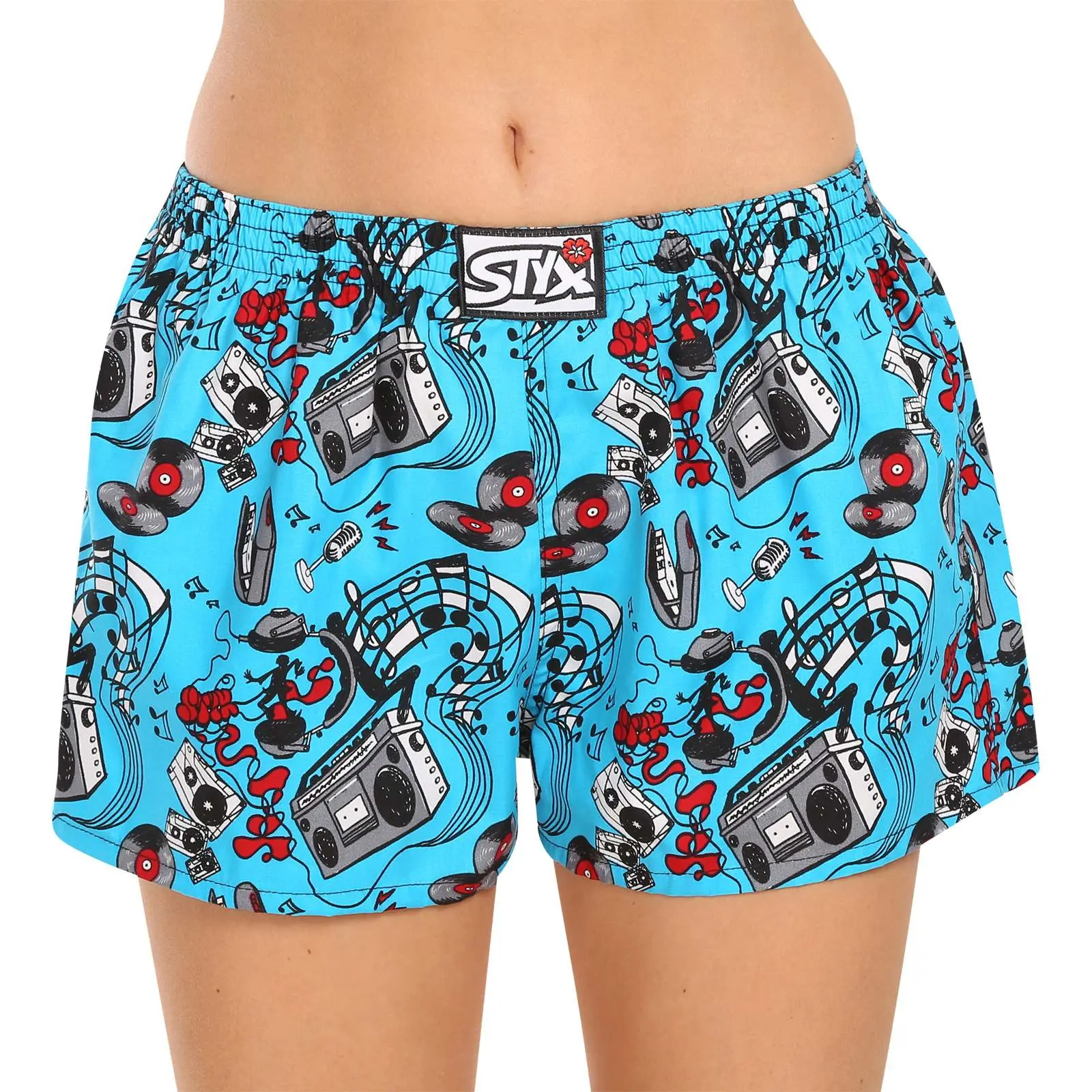 Dámské trenky Styx art klasická guma hudba (K1558) L, trenýrky