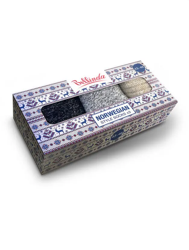 3PACK ponožky Bellinda vícebarevné (BE481007-007) S