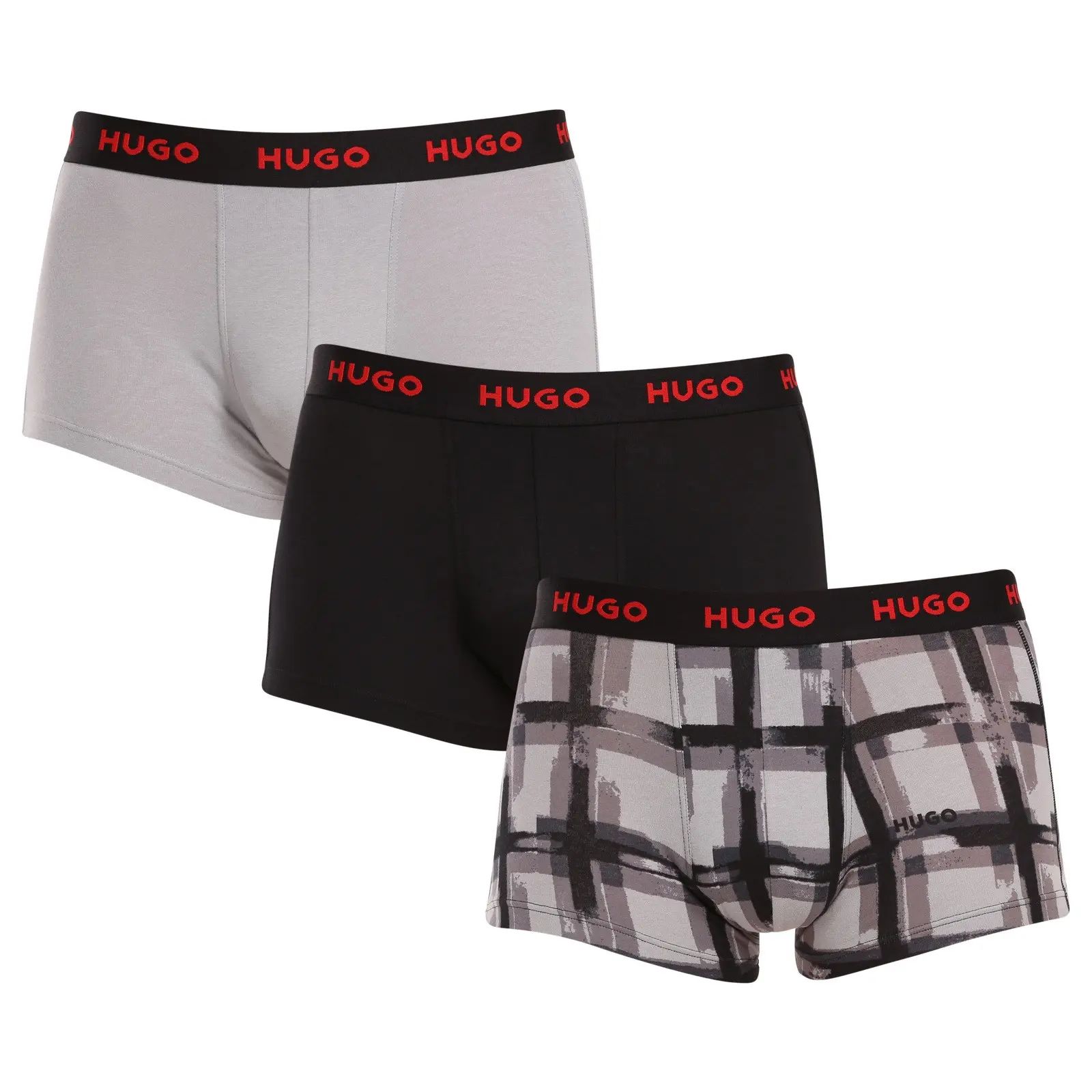 3PACK pánské boxerky HUGO vícebarevné (50480170 039) M, trenky / trenýrky