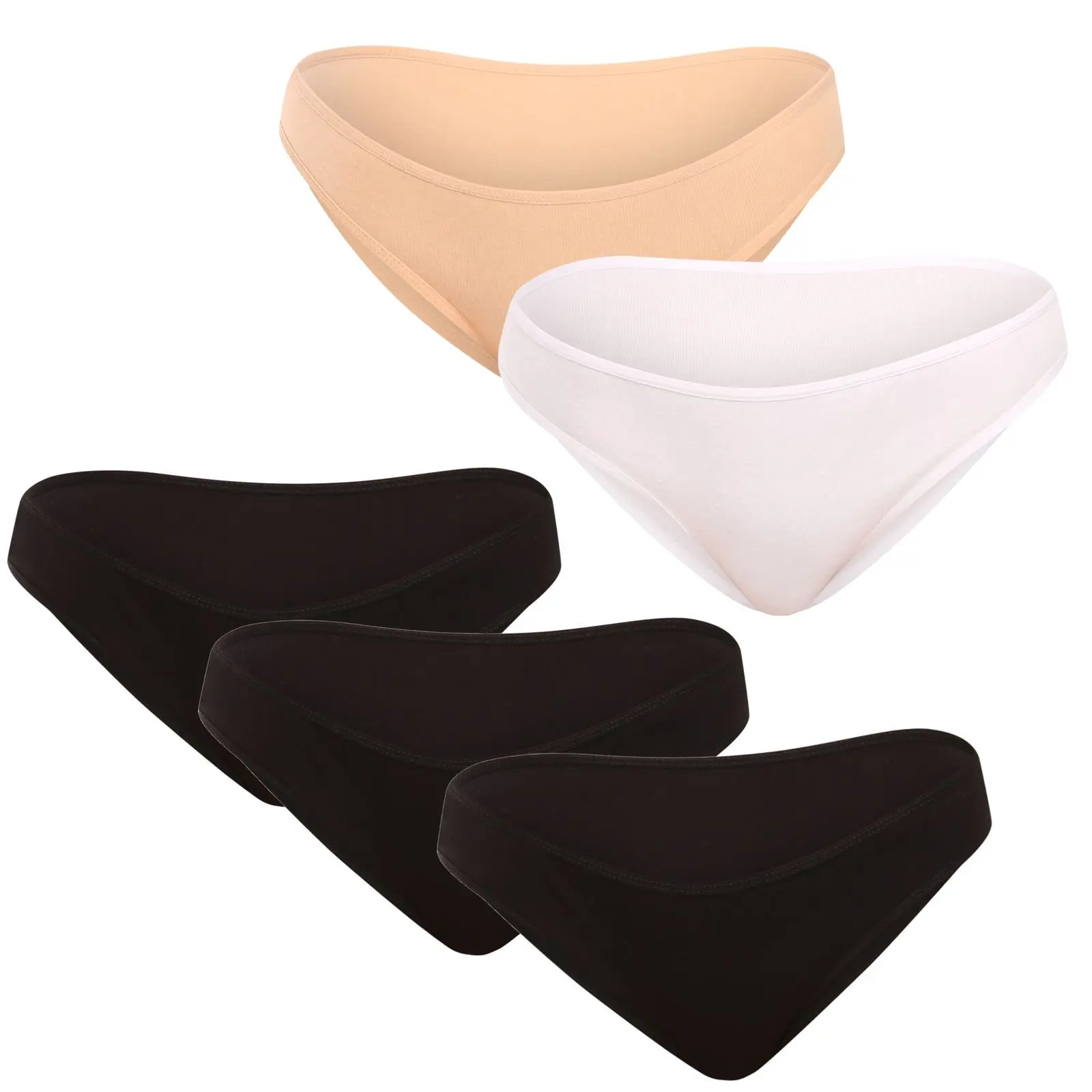 5PACK dámské kalhotky Nedeto vícebarevné (5NK004)