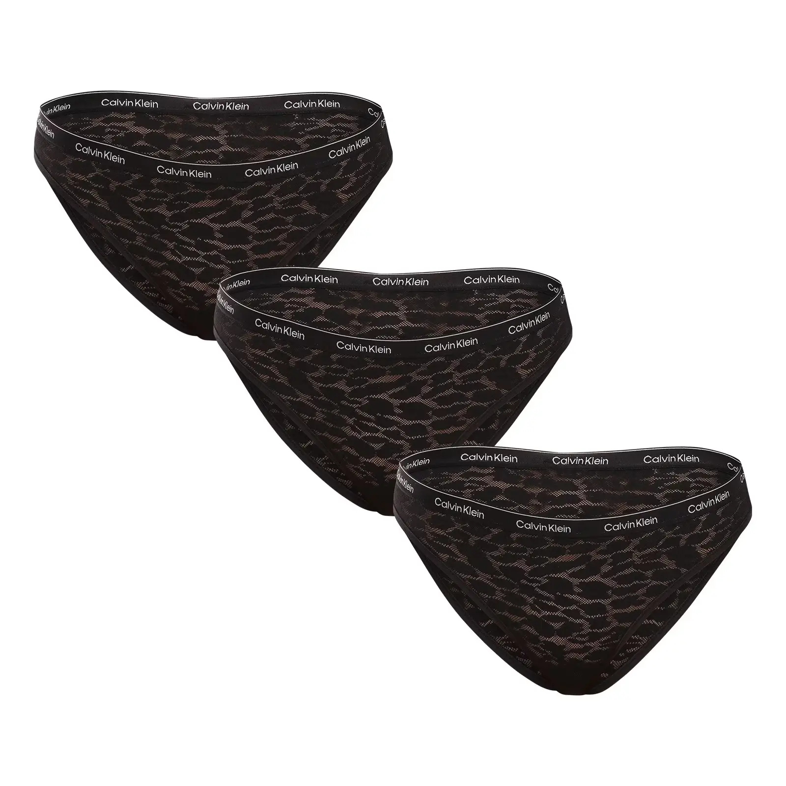 3PACK dámské kalhotky Calvin Klein černé (QD5069E-UB1)