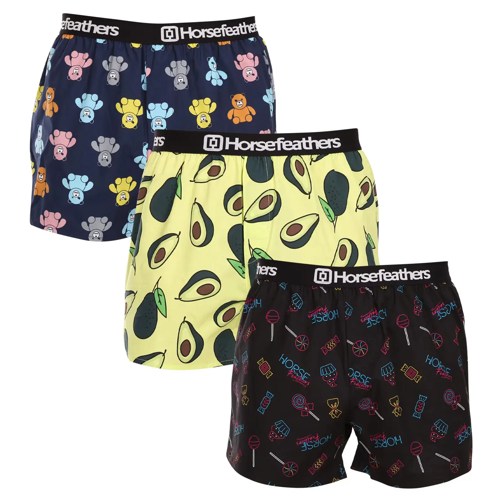 3PACK pánské trenky Horsefeathers Frazier Bundle 5 (AM096G) M, trenýrky