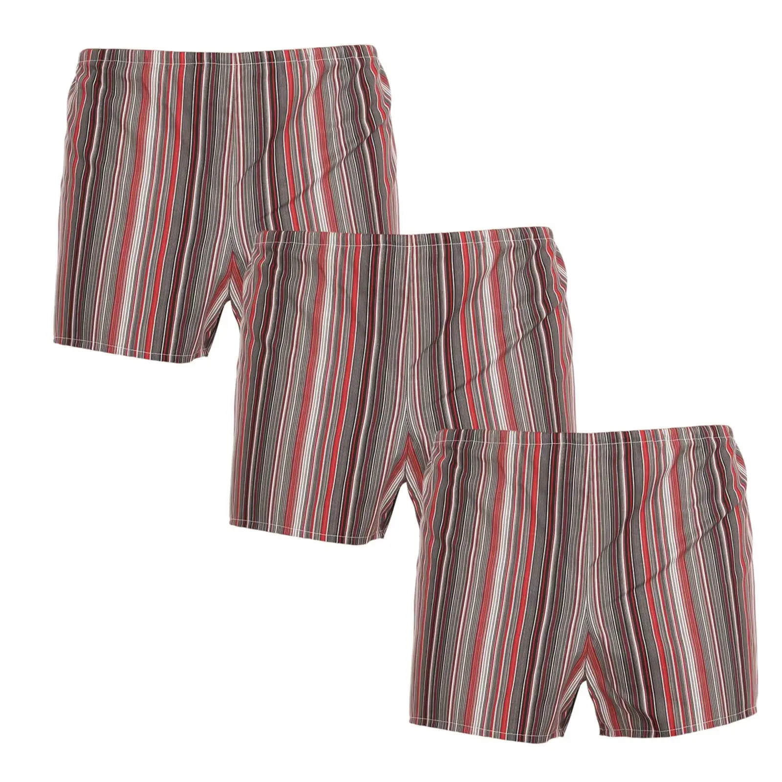 3PACK Klasické pánské trenky Foltýn červené proužky (3xK52)