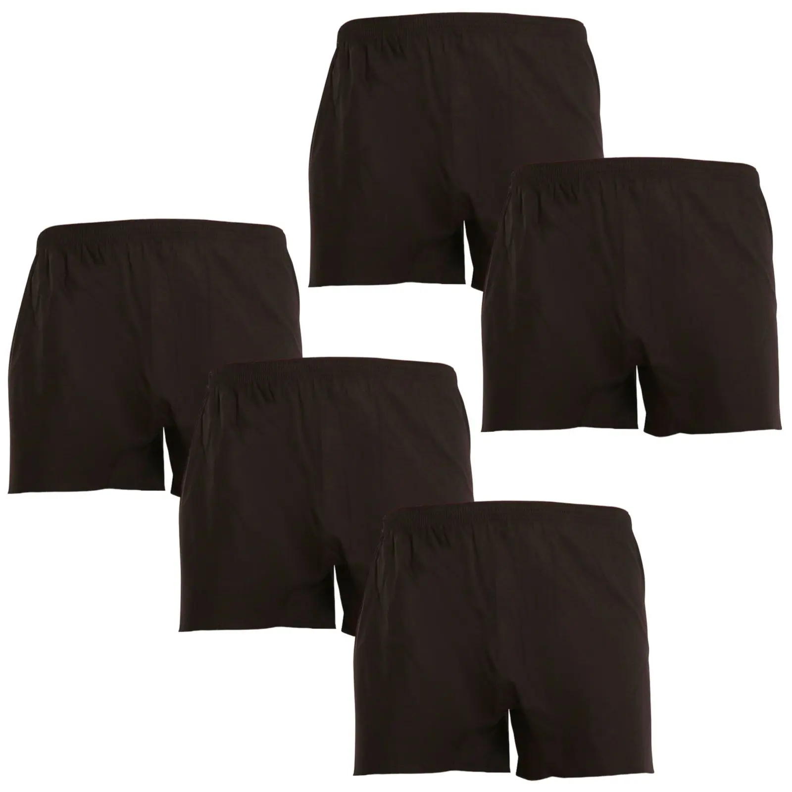 5PACK pánské trenky Nedeto černé (5NDTT001)