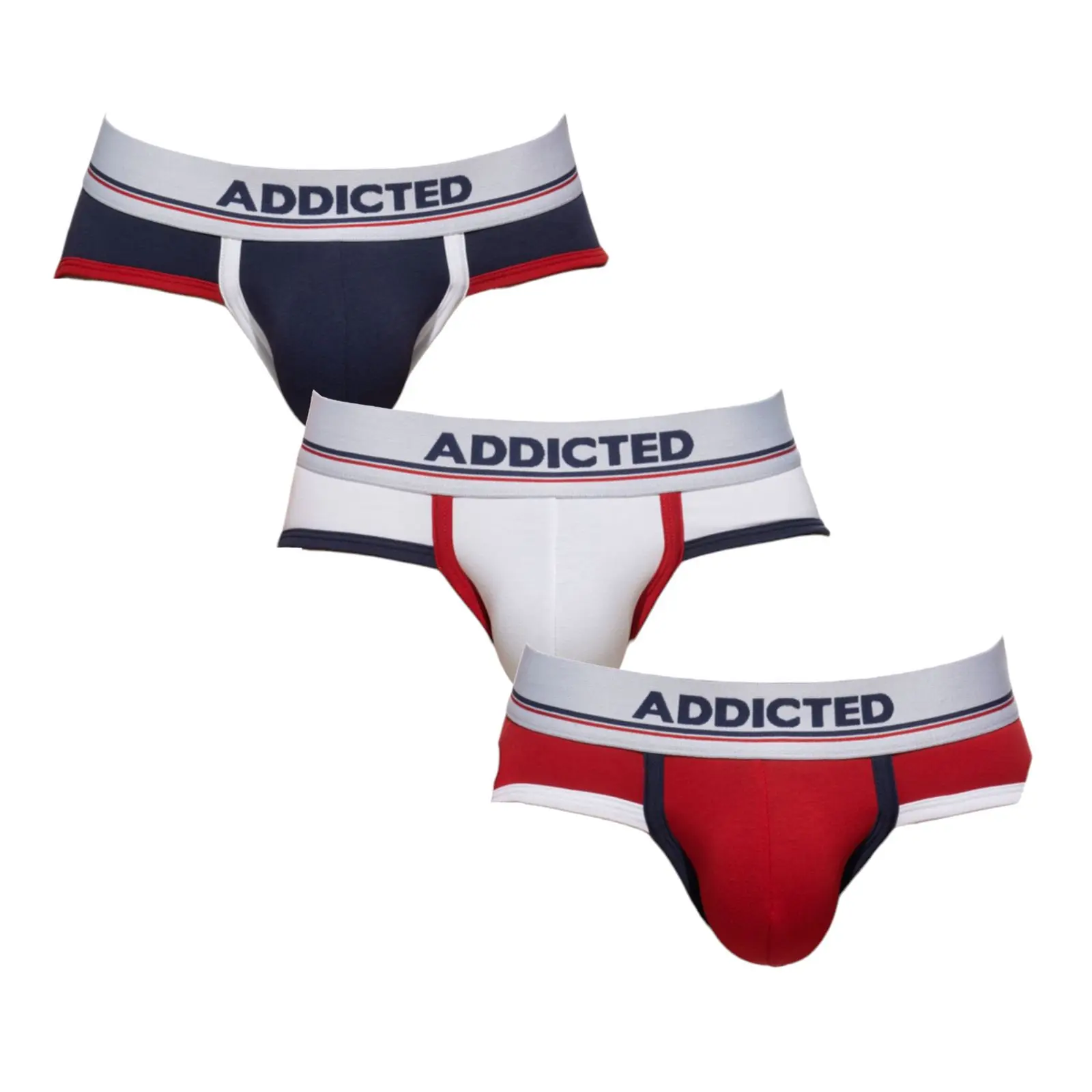 3PACK pánské slipy Addicted vícebarevné (AD1008P-3COL)