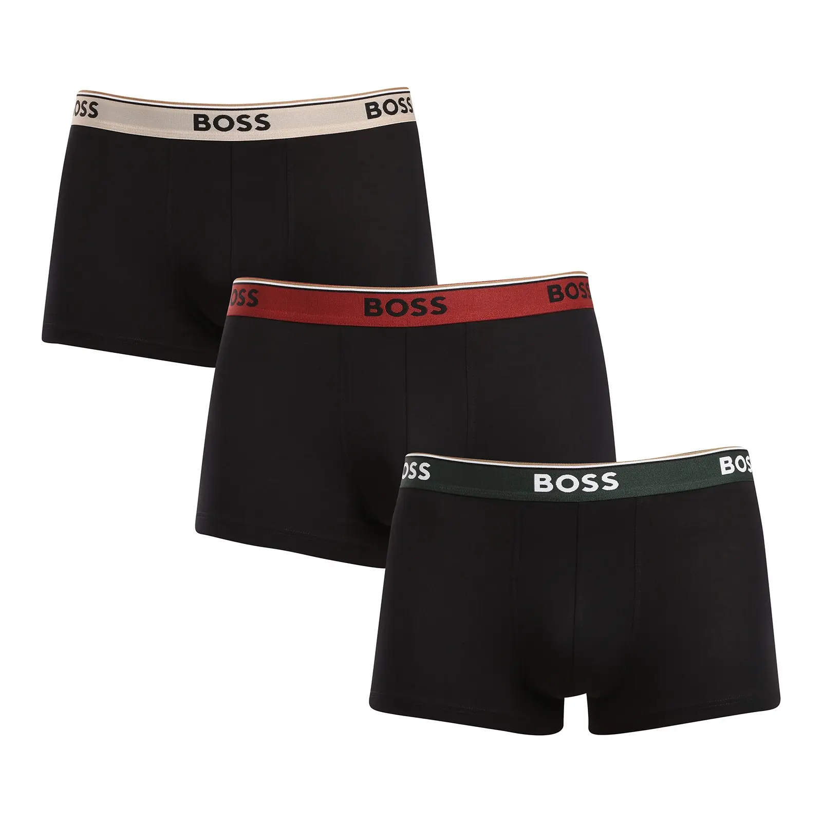 3PACK pánské boxerky BOSS černé (50517827 968) M, trenky / trenýrky