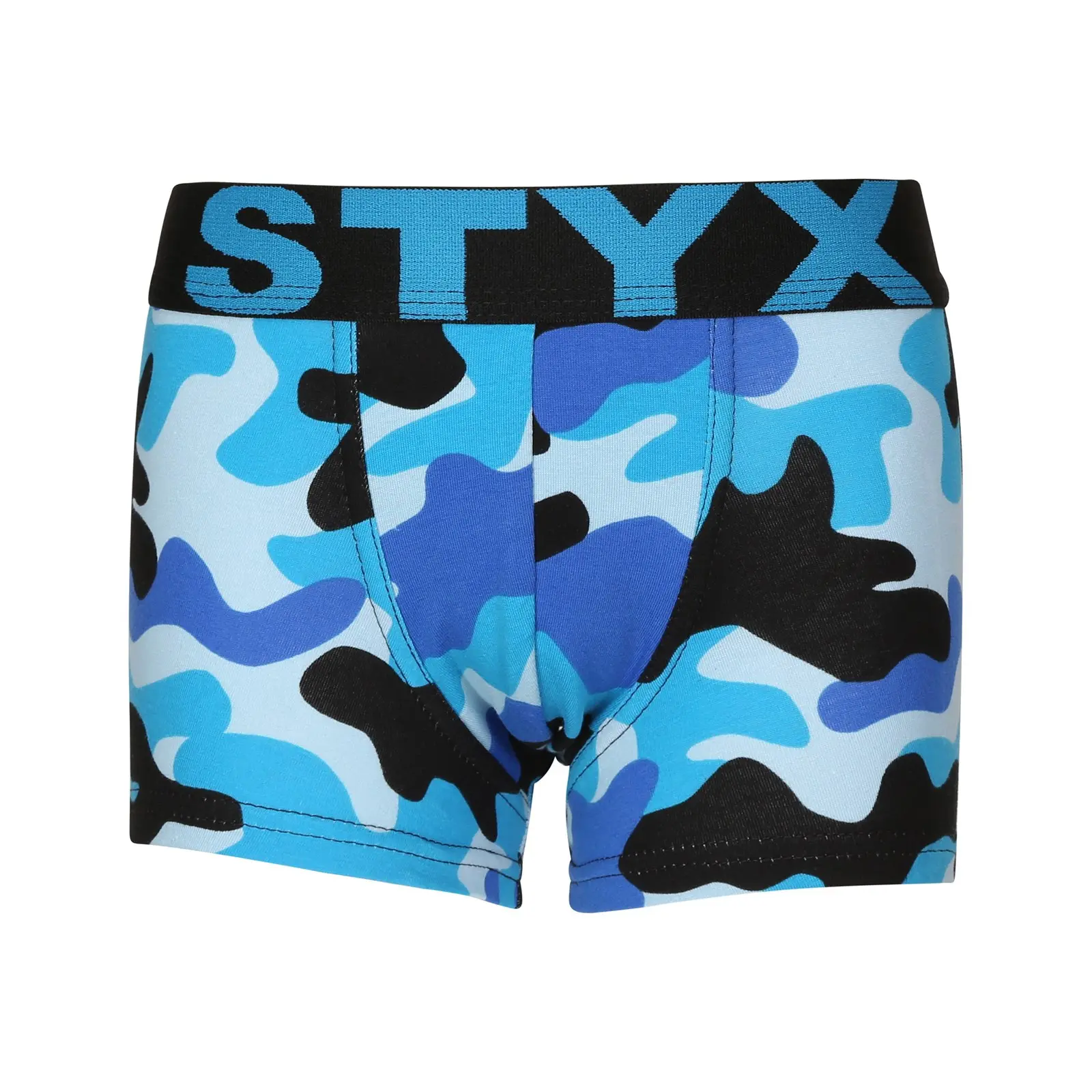 Dětské boxerky Styx art sportovní guma maskáč modrý (GJ1850)