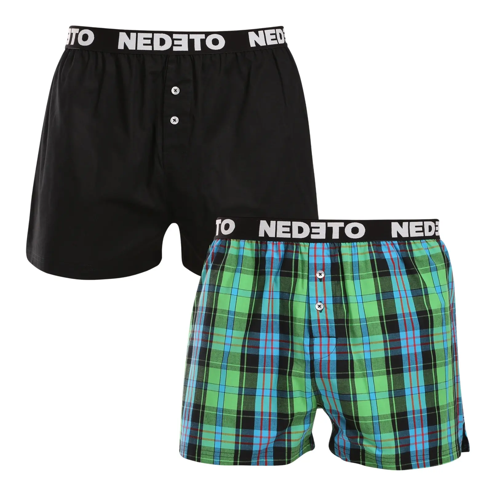 2PACK pánské trenky Nedeto vícebarevné (2NTC004)