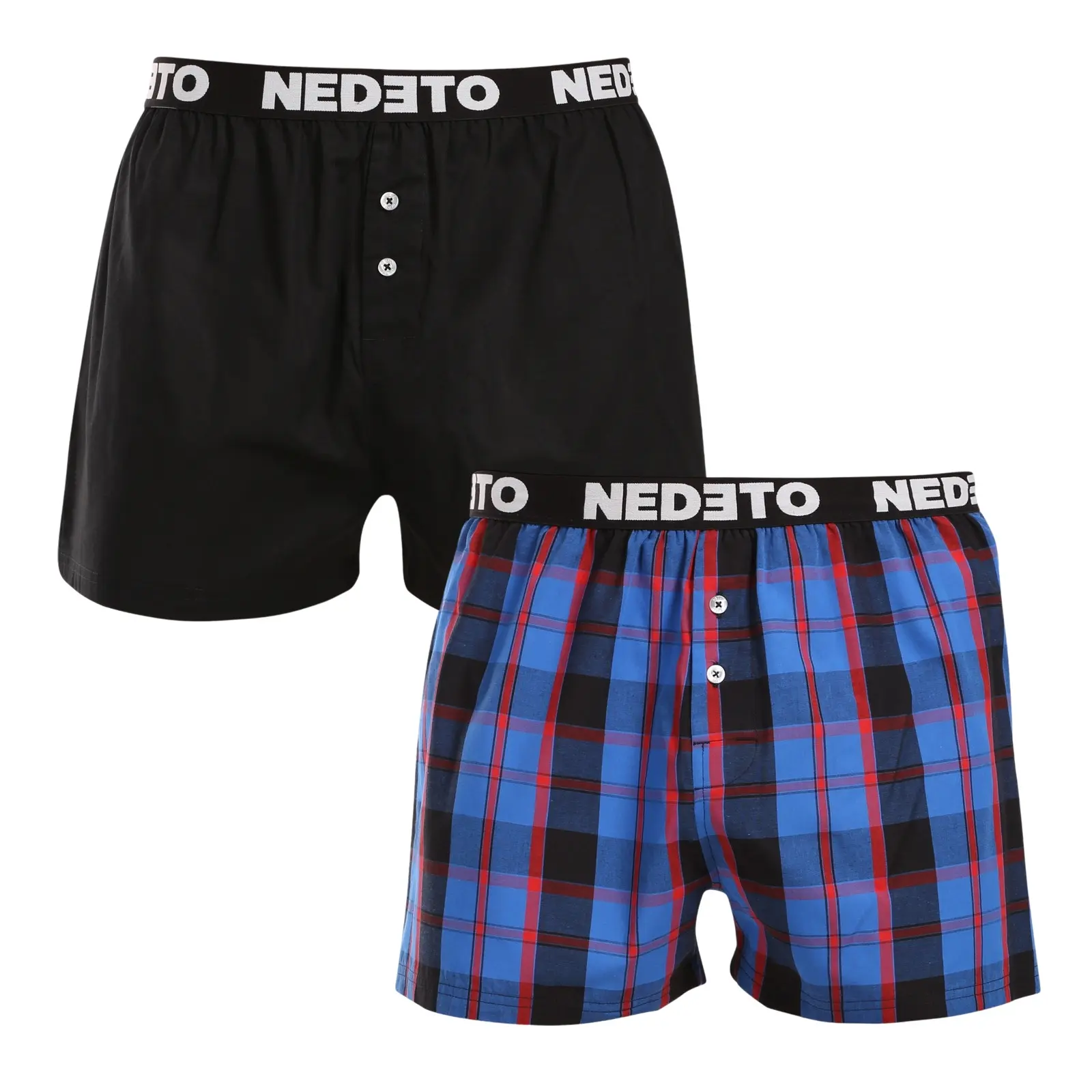 2PACK pánské trenky Nedeto vícebarevné (2NTC006)