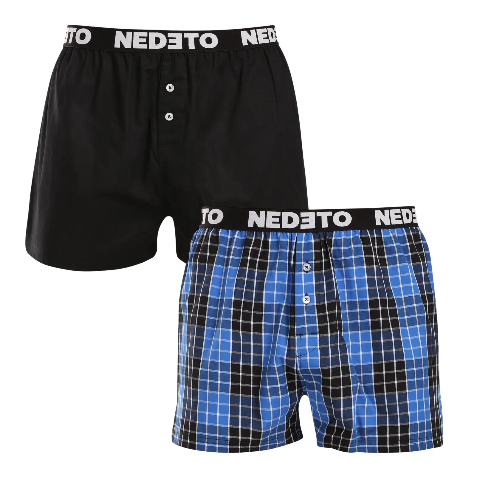 2PACK pánské trenky Nedeto vícebarevné (2NTC007)
