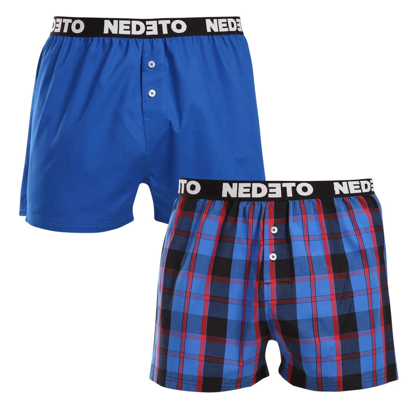 2PACK pánské trenky Nedeto vícebarevné (2NTC011)
