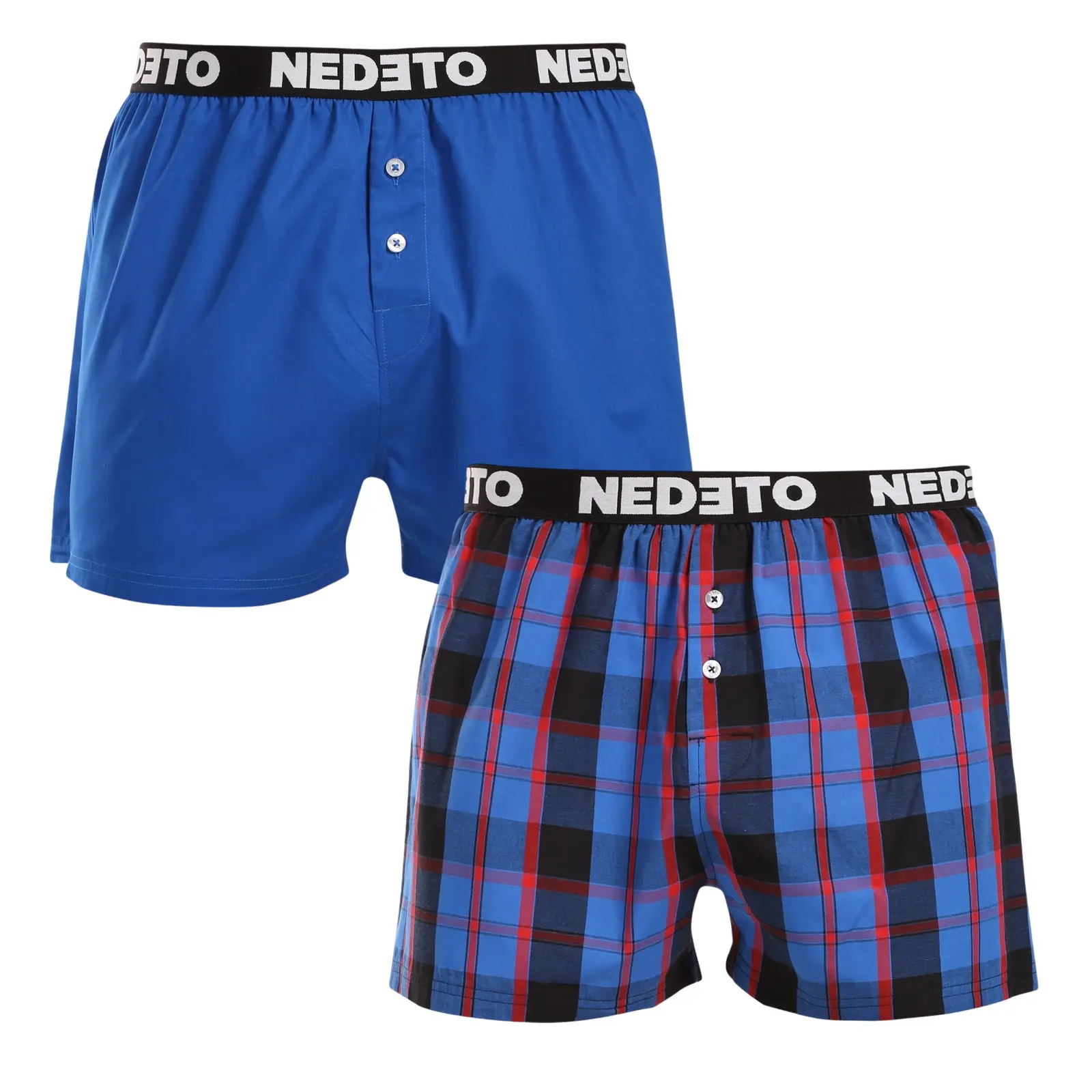 2PACK pánské trenky Nedeto vícebarevné (2NTC011)