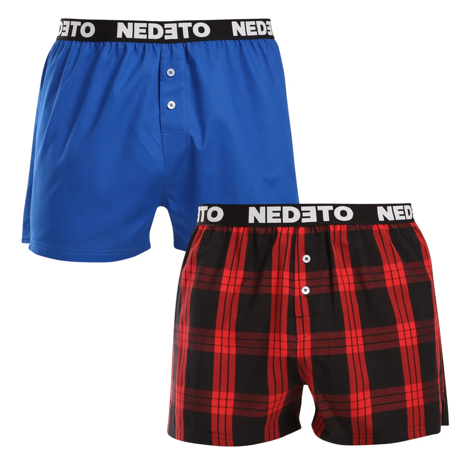 2PACK pánské trenky Nedeto vícebarevné (2NTC010)