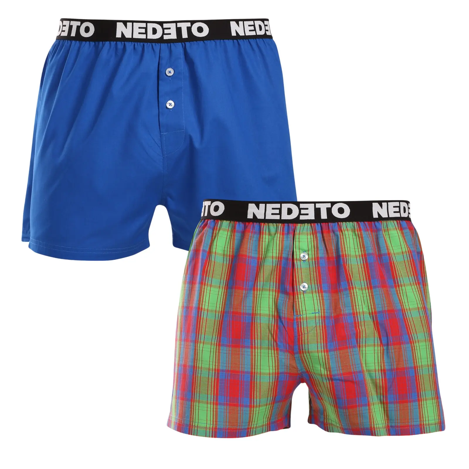 2PACK pánské trenky Nedeto vícebarevné (2NTC008)