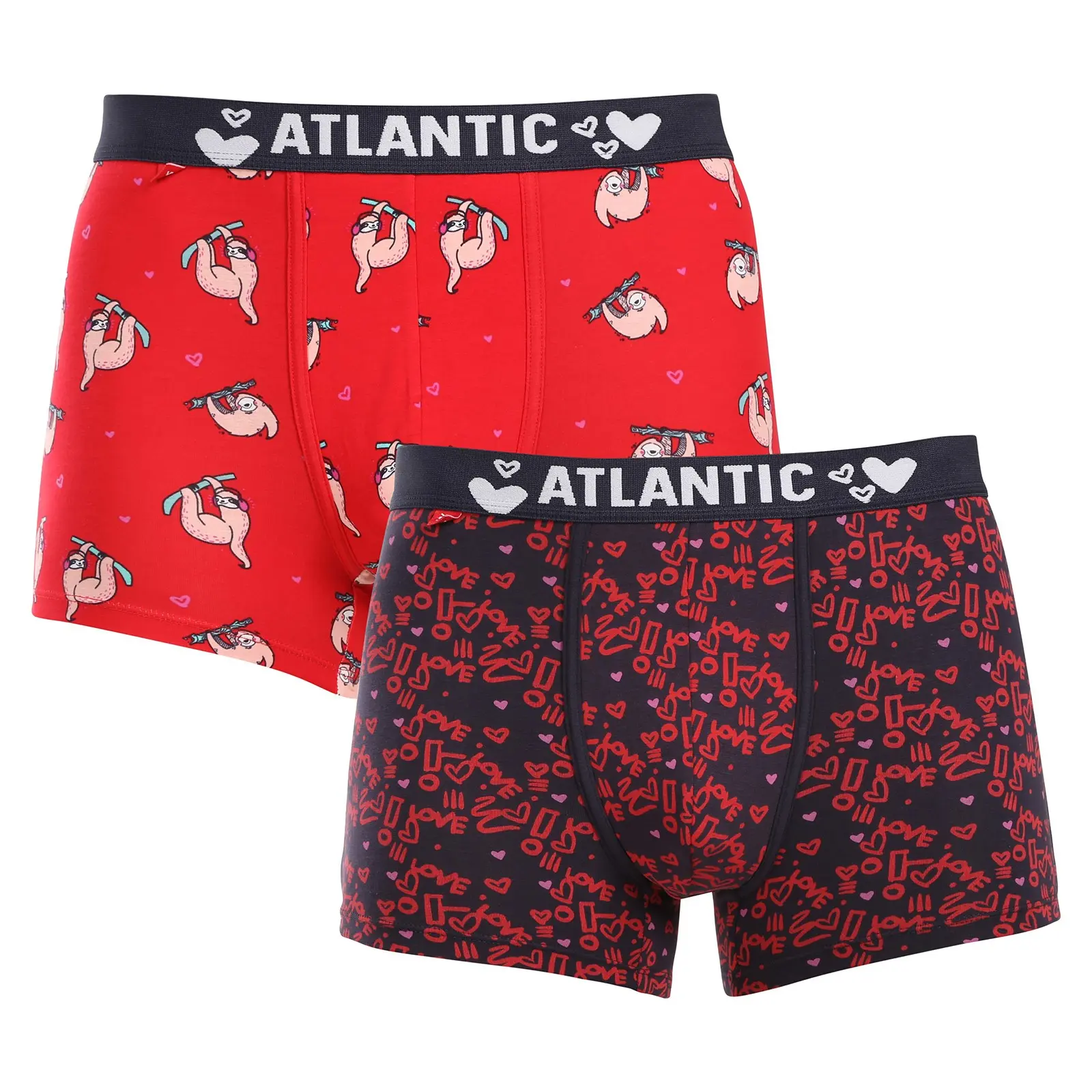 2PACK pánské boxerky Atlantic vícebarevné (2GMH-018)