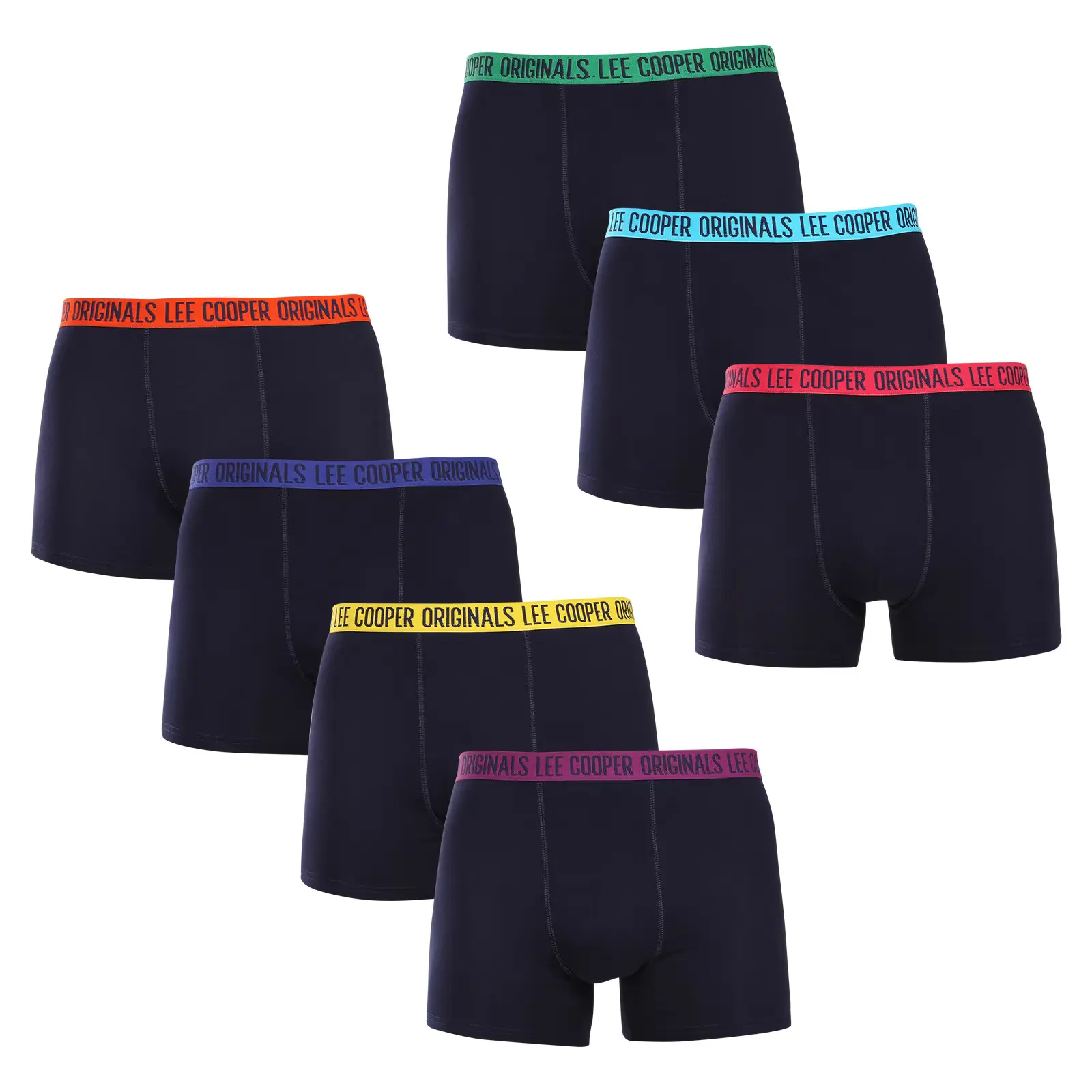 7PACK pánské boxerky Lee Cooper tmavě modré (PO41016) M, trenky / trenýrky