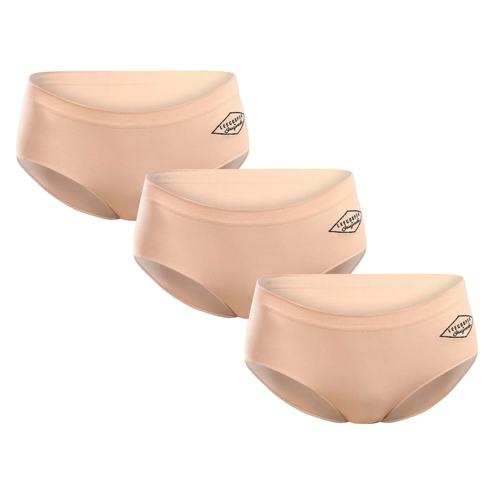 3PACK dámské kalhotky Lee Cooper béžové (PO41174) S