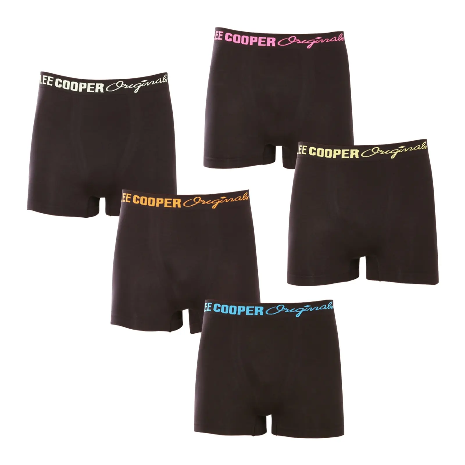 5PACK pánské boxerky Lee Cooper černé (LCU3200774A-1948355) M, trenky / trenýrky