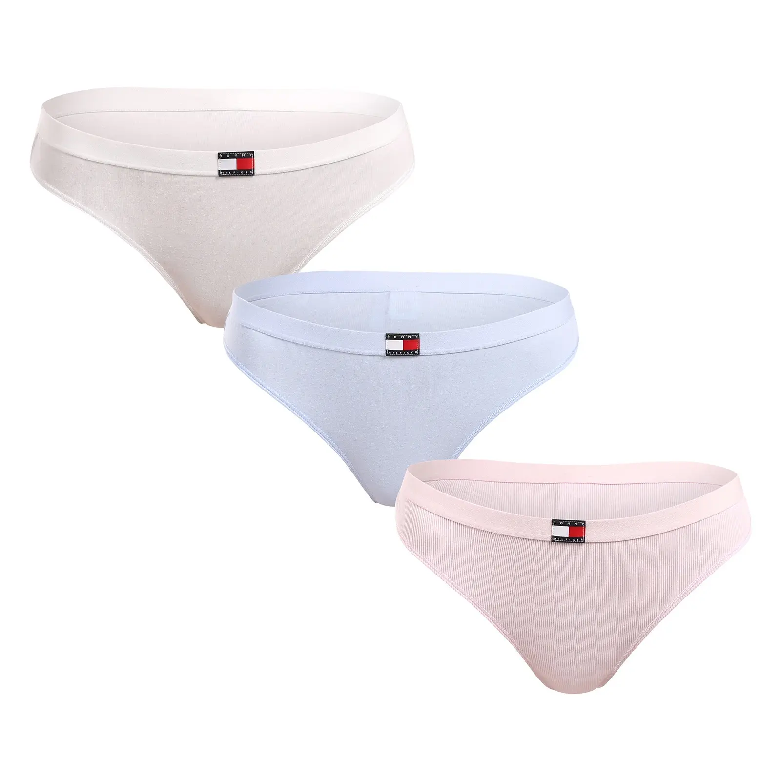 3PACK dámská tanga Tommy Hilfiger vícebarevná (UW0UW05641 0IC)