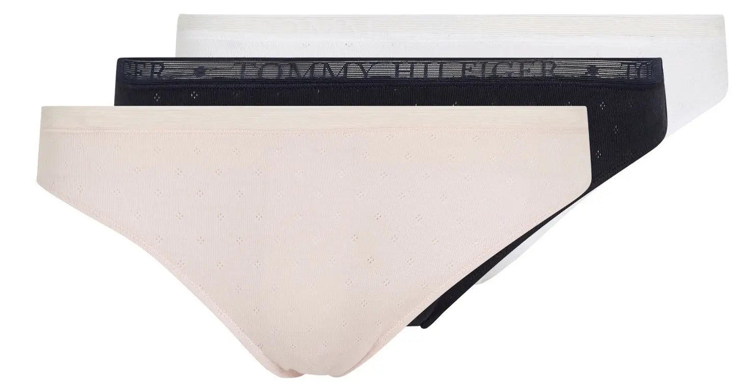 3PACK dámská tanga Tommy Hilfiger vícebarevná (UW0UW05285 0VR) XS